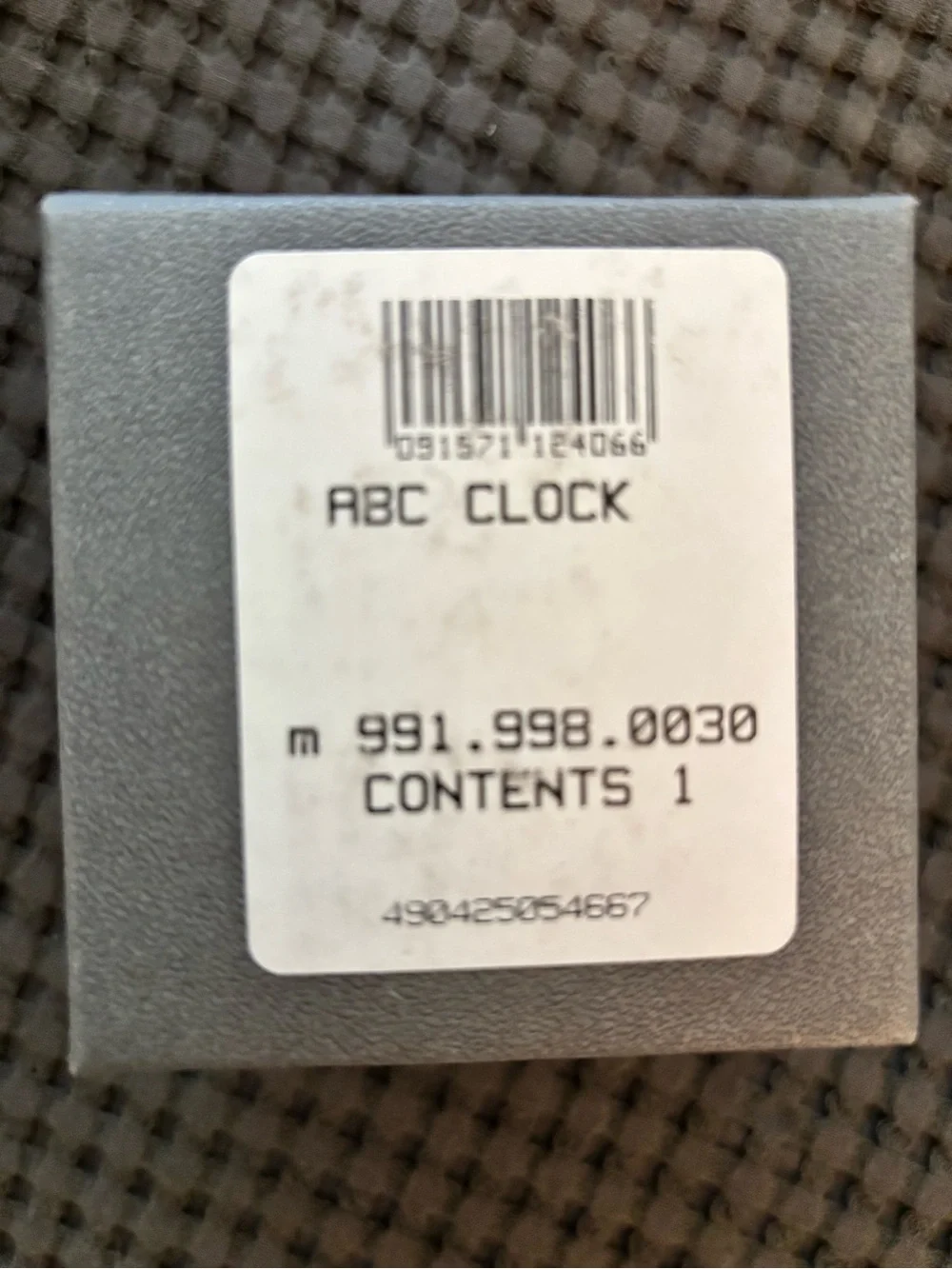 Waterford Crystal ABC Block with clock. In the original box. Needs battery.
